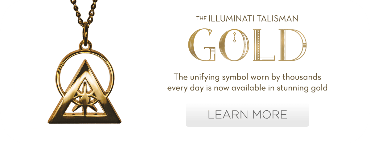 crown gold talisman, showing the prestige of the illuminati organization.