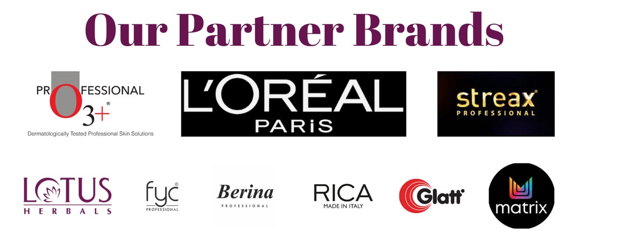 o3+, Loreal paris, streax, lotus herbals, fyc professional, berina professional, rica made in italy