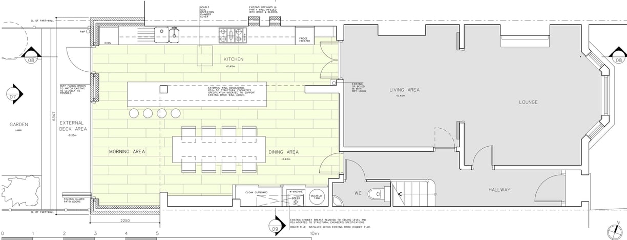 Conservation area house proposed extension plan