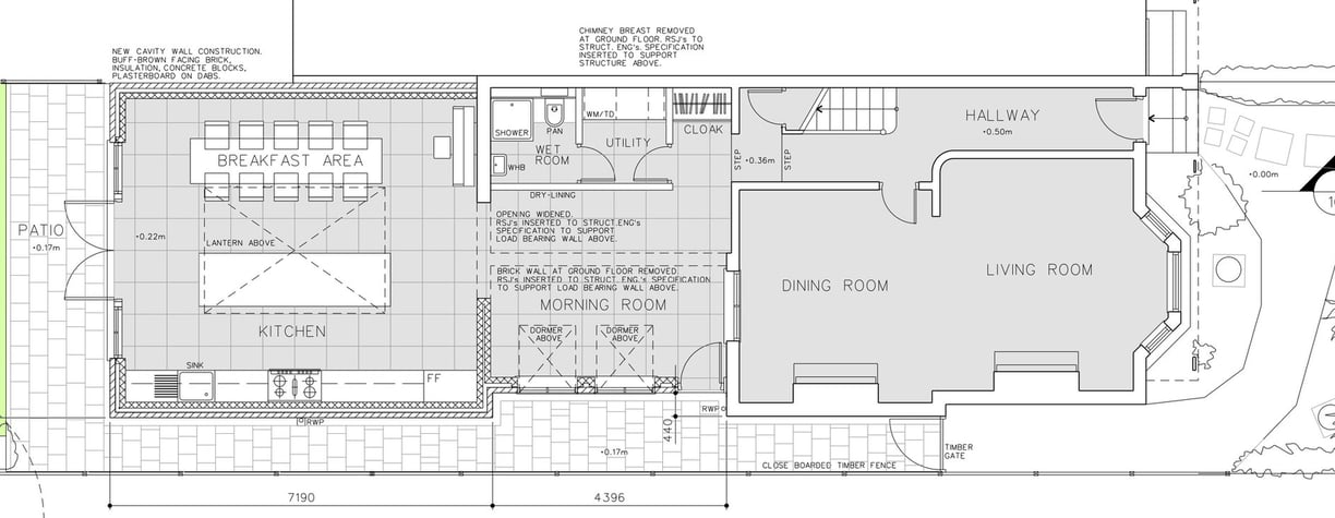 Locally listed house proposed plan