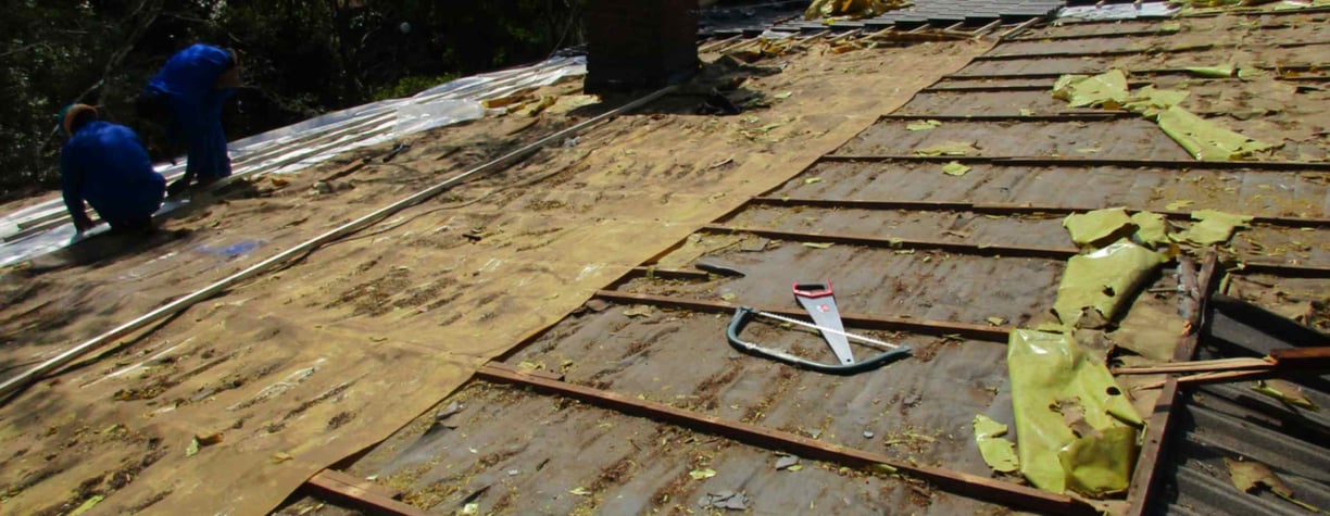 Removal of compromised underlay membrane system, Hyde Park