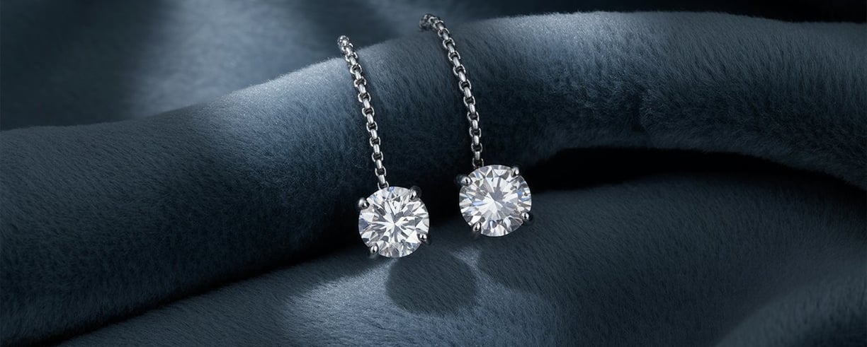 Solitaire Lab Diamond Earring by Shambh