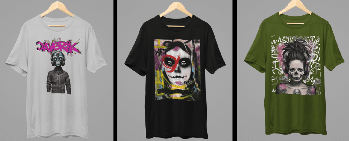 Cavérik: Camisas de Caveira com Estilo Rock e Urbano.