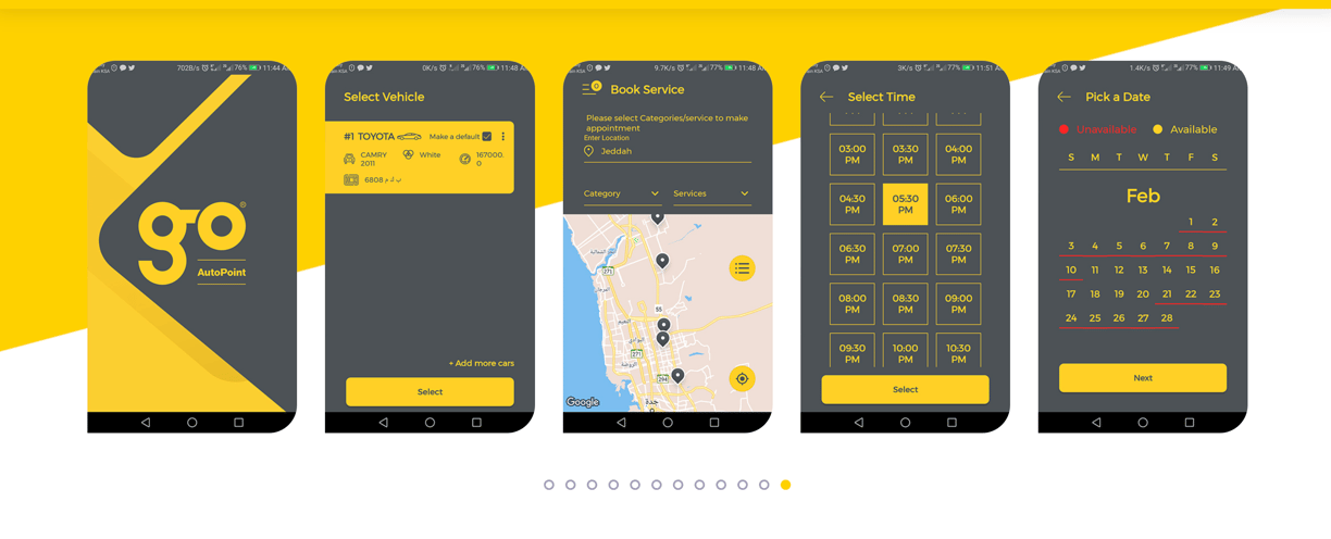 Go Autopoint case study, App old design, gulam portfolio