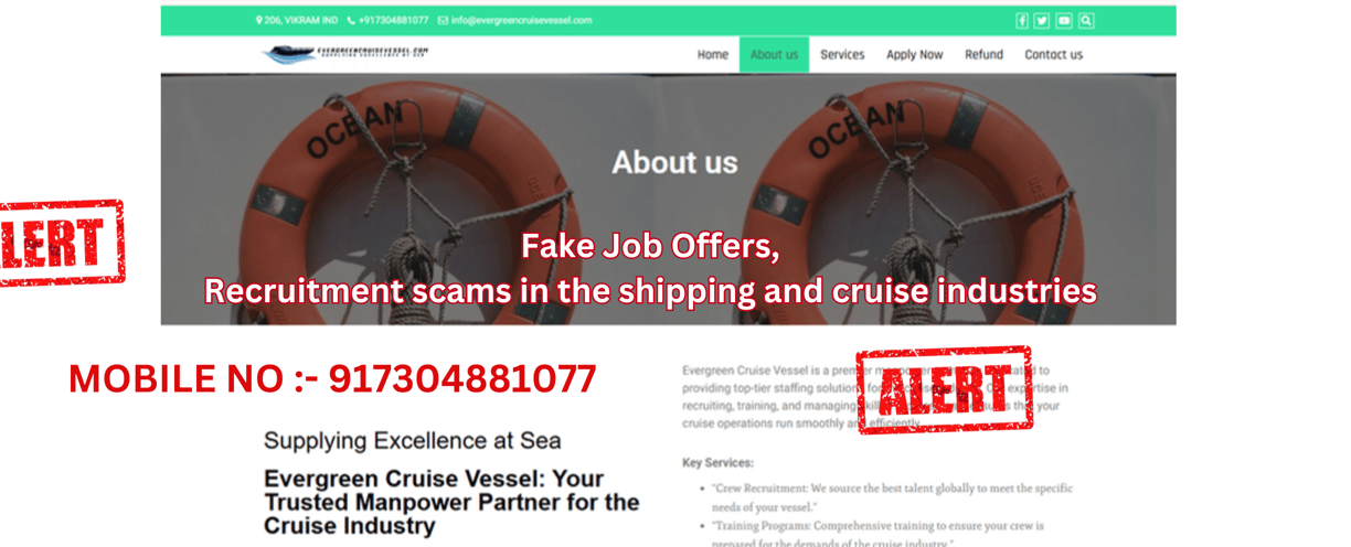 Evergreen Cruise Vessel Job 