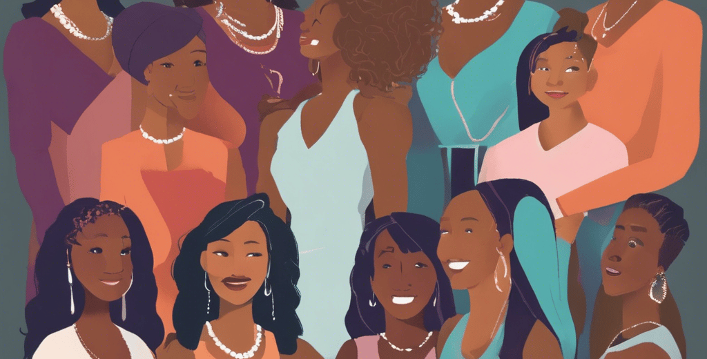 a group of women who are all wearing different colors