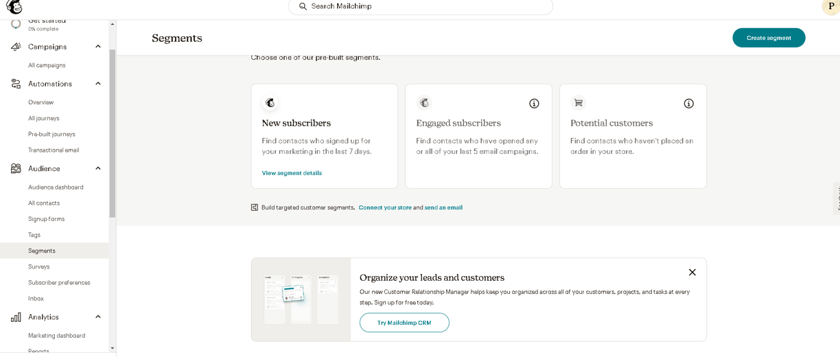 Segment Your Audience with Mailchimp’s Advanced Tagging and Segmentation Features.