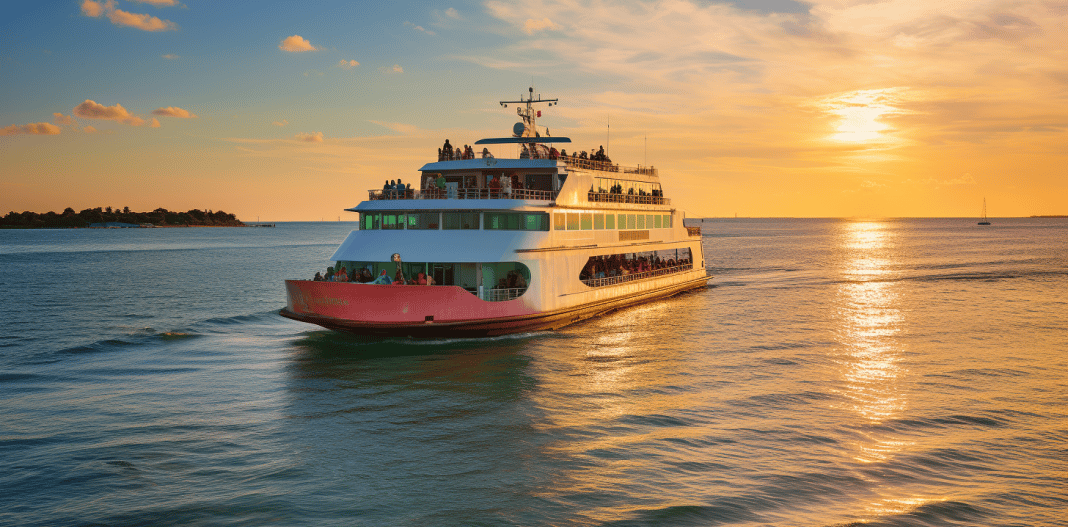 a ferry cruise heading to Captiva Island in Southwest Florida