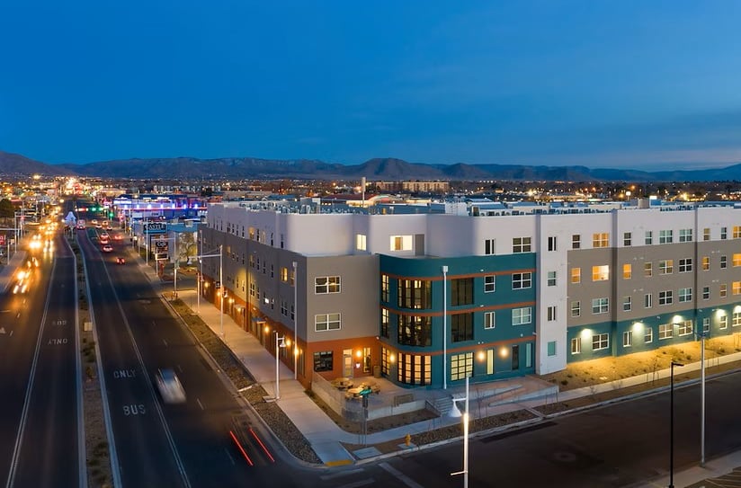 Outside view of PAH! Hiland Plaza Apartments