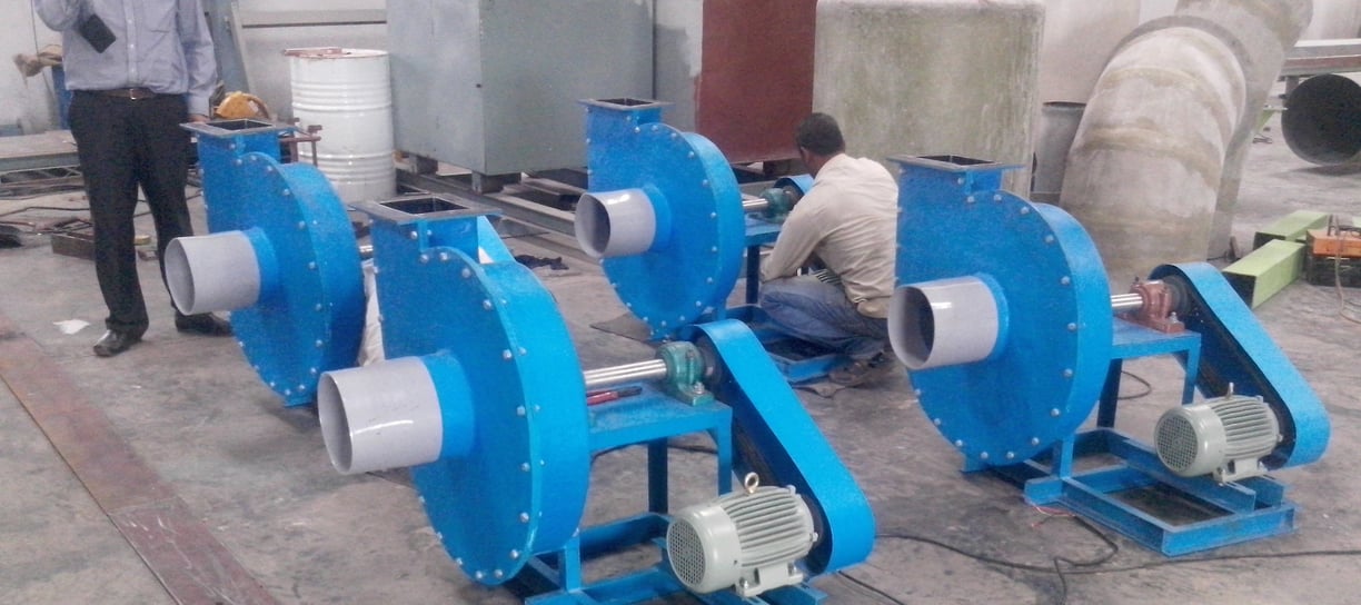 PP-FRP BLOWER (V-BELT TYPE)