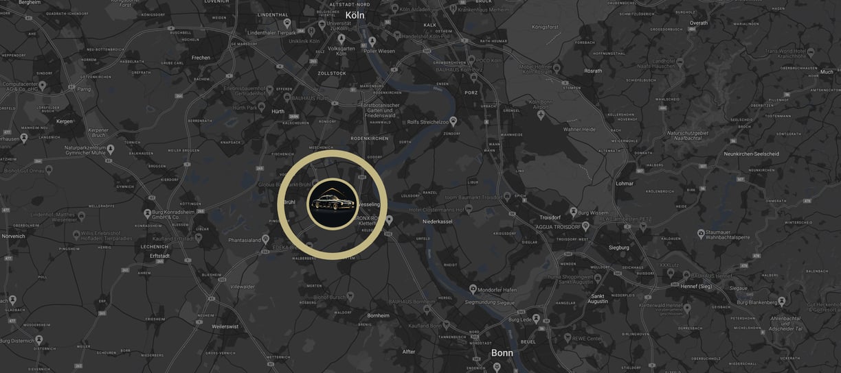 Maps, Karte zwischen Köln und Bonn