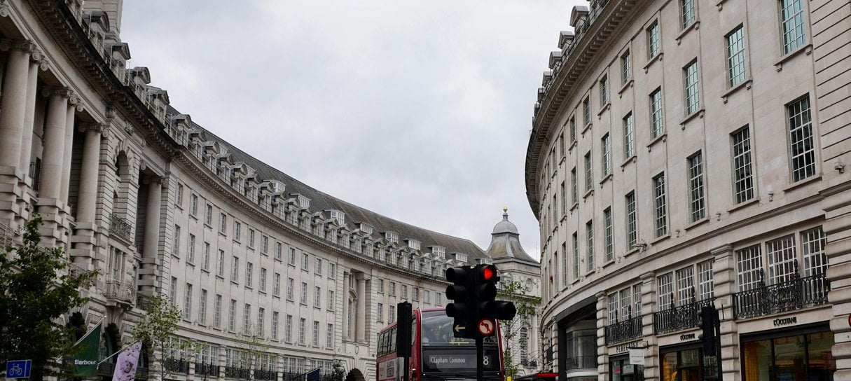 a person on a bicycle in London