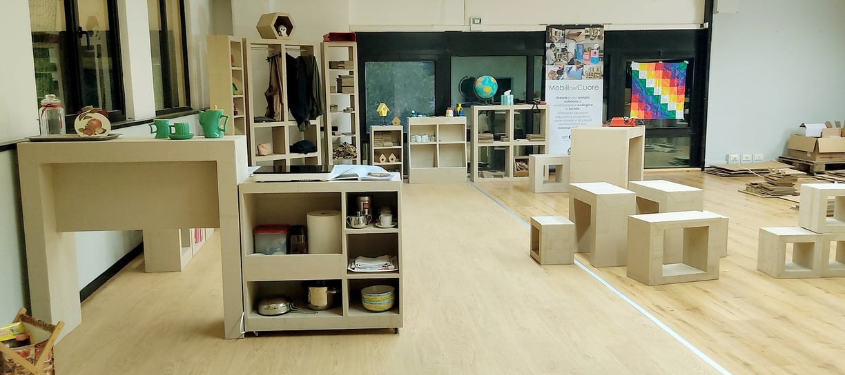 Muebles de cartón