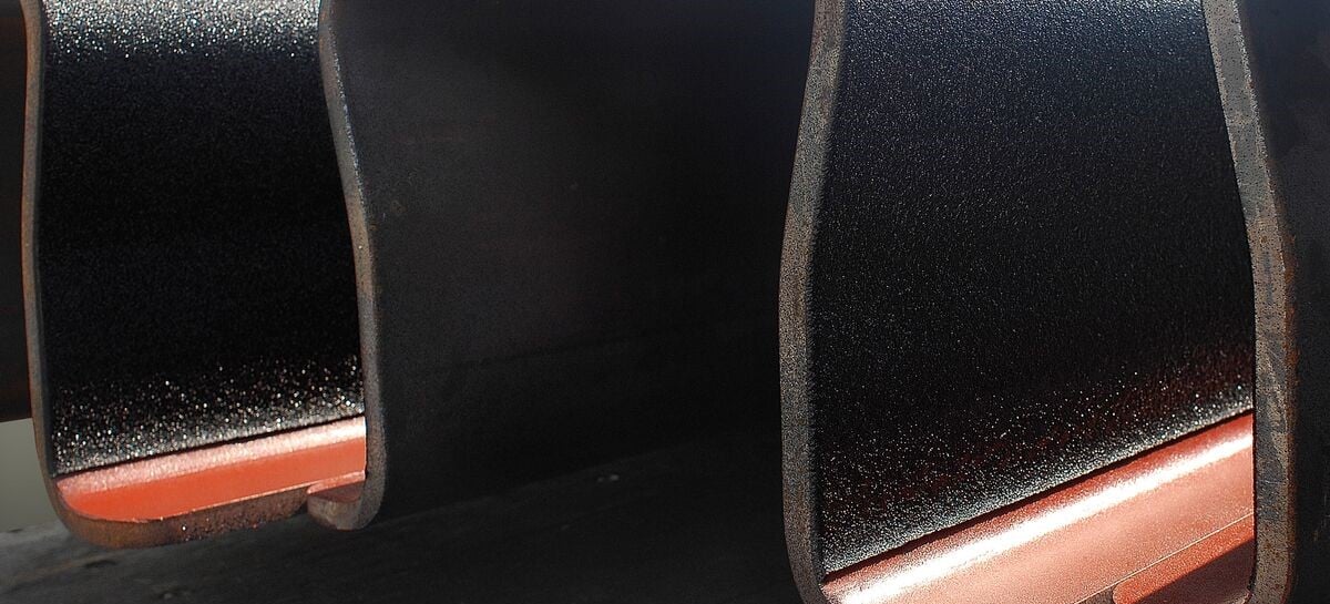 "Metal steel beams coated with polyurea for rust corrosion abrasion  water containment protection" 