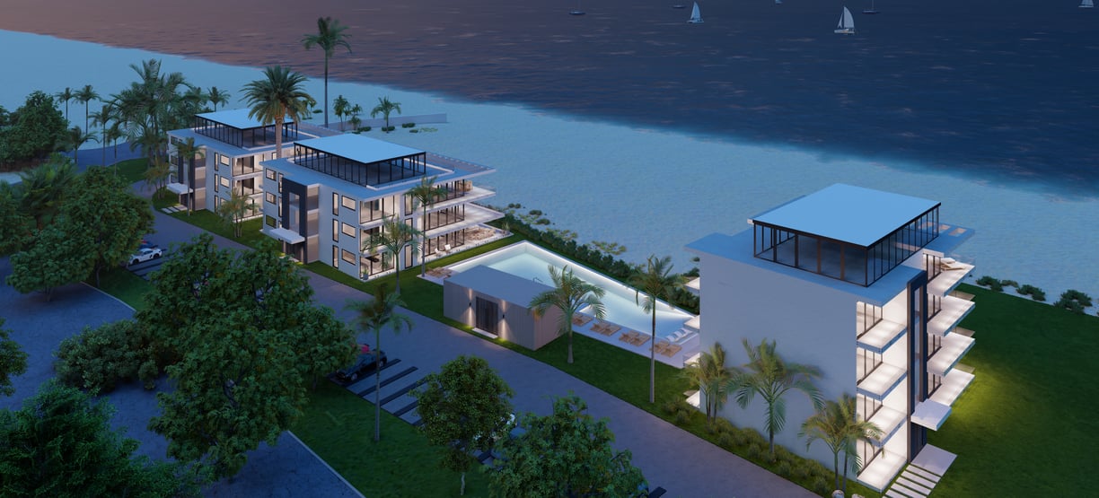 beachfront apartment complex design