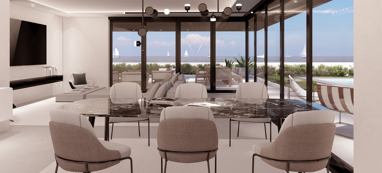 modern dining room