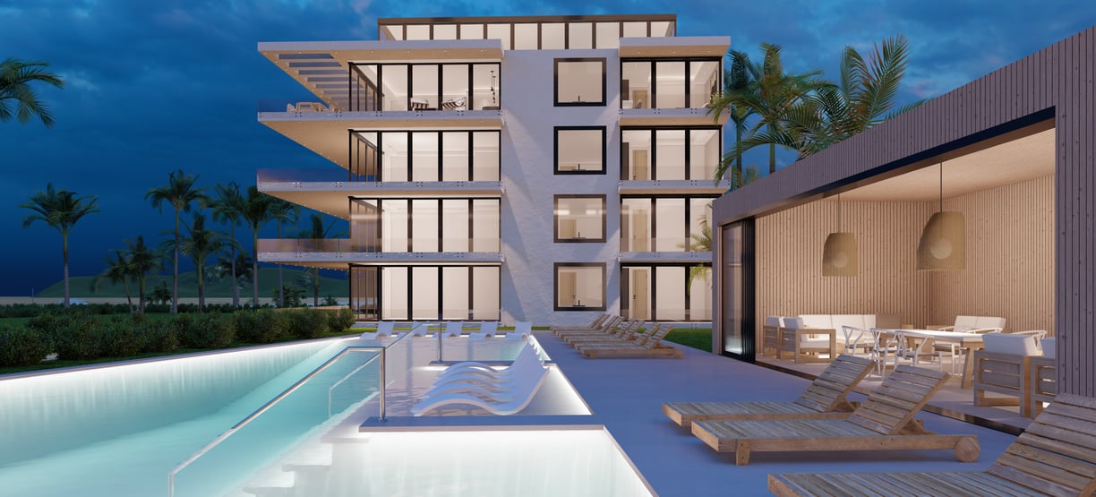 pool lighting modern