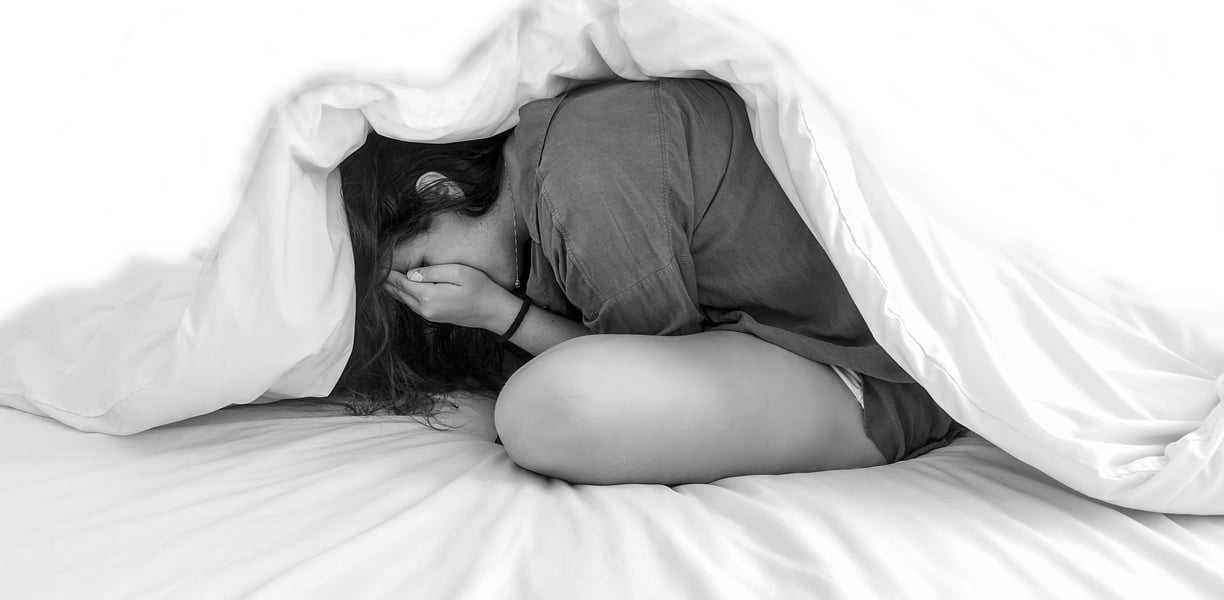 Femme très anxieuse