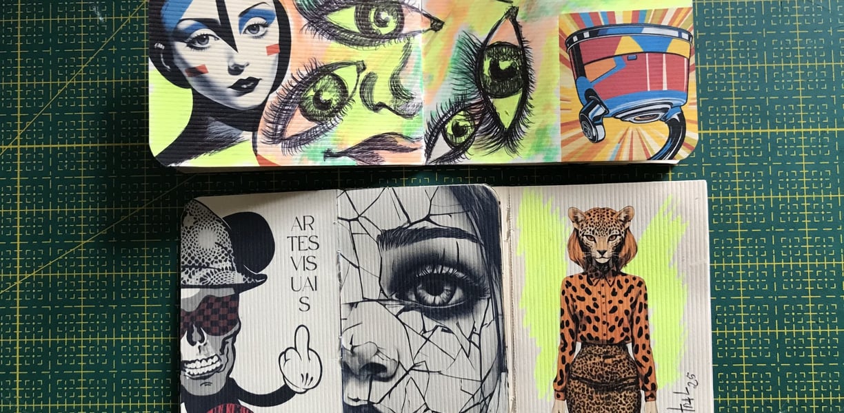 Detalhe: textura de livro de artista.