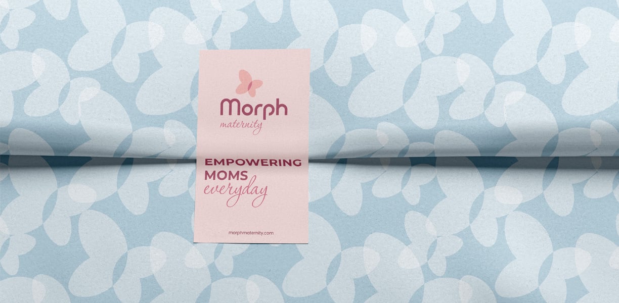 Pregnancy care brand identity and logo design, pattern design