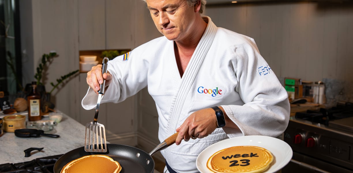 Geert Wilders AI Judo Pannekoek