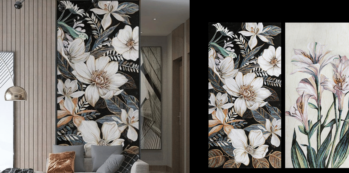 Glass Mosaic Mural , Custom Mosaic Mural