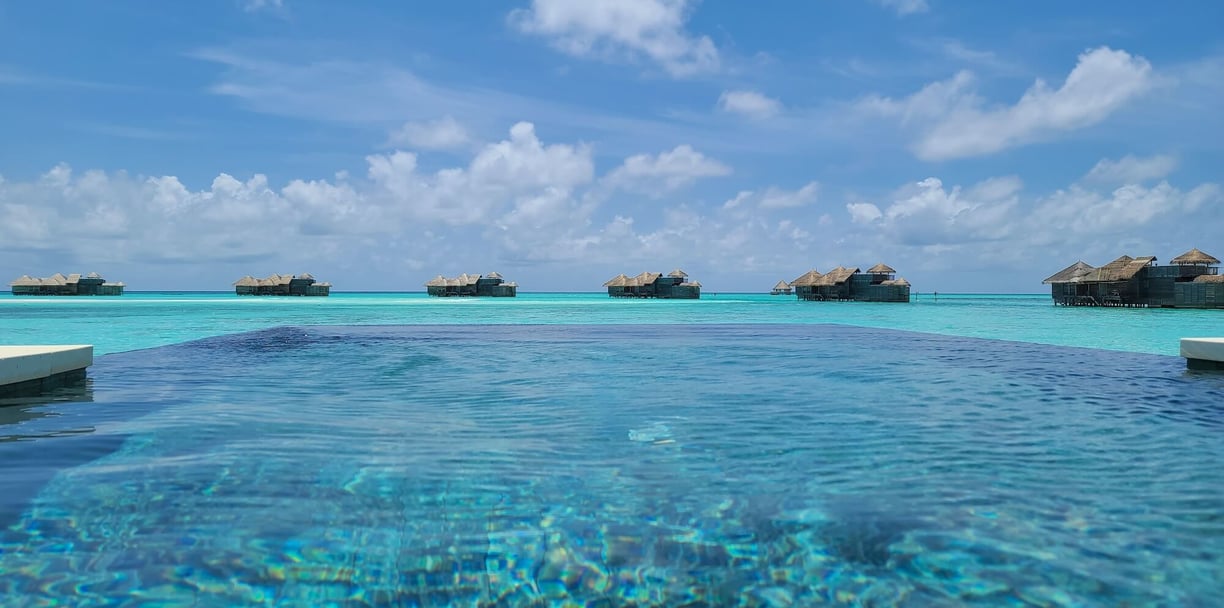 Gili Lankanfushi overwater villa pool view