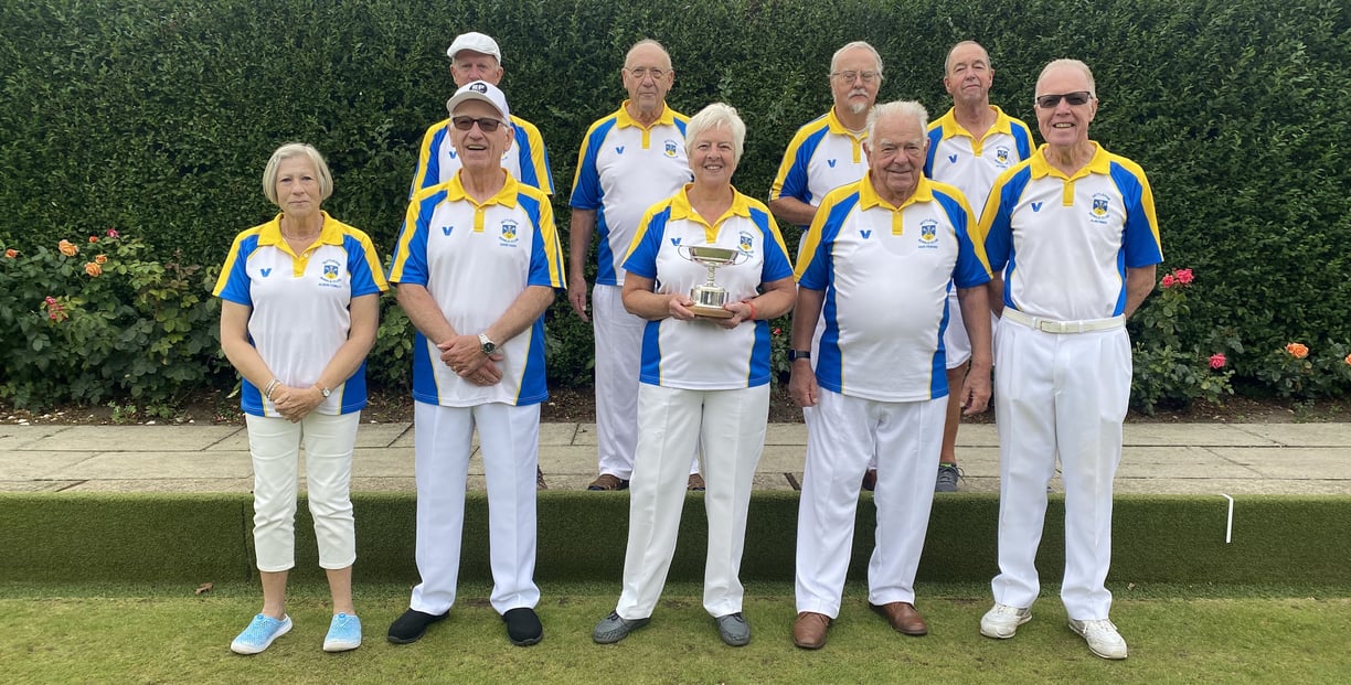 Nettleham Bowls Club win the Lincoln Area Bowls League Hospital Cup