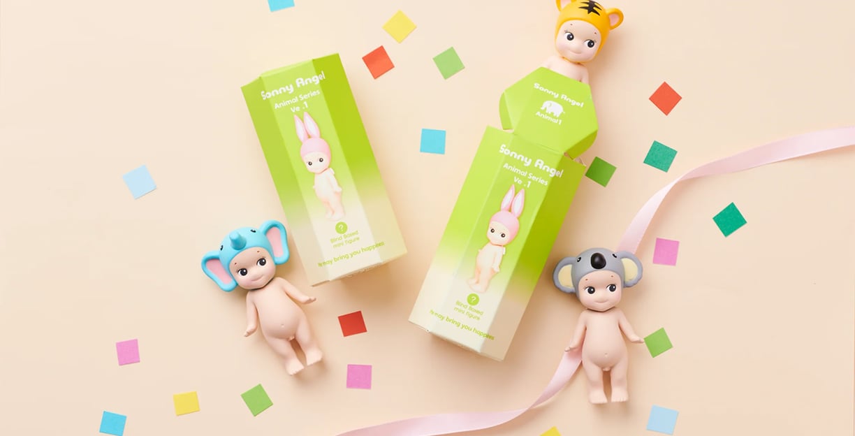 Sonny angels with animal headwear.
