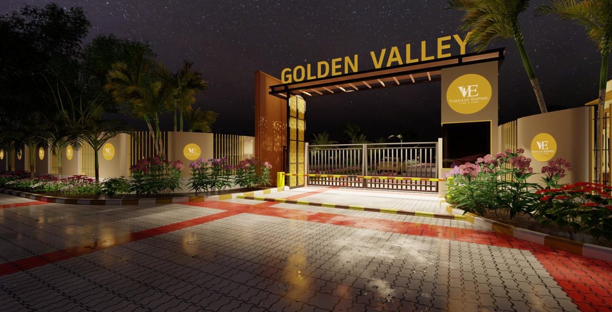 Golden Valley Entrance Gate – A grand, well-designed entrance of Golden Valley, a premium JDA-approv