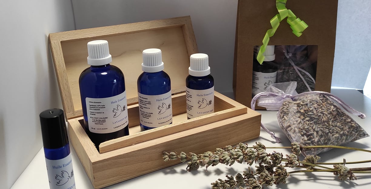 flacon huile essentielle