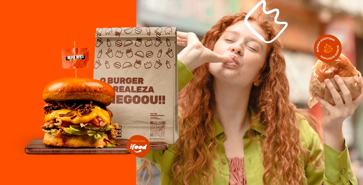 logo I Identidade Visual I o Rei Do Hamburguer