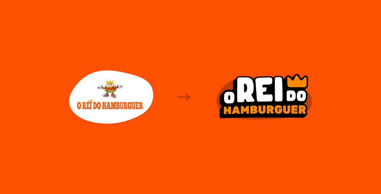 logo I Identidade Visual I o Rei Do Hamburguer