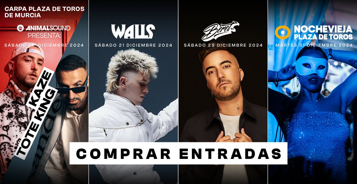 Entradas en Murcia. Toteking, Kaze, Walls y Nochevieja.