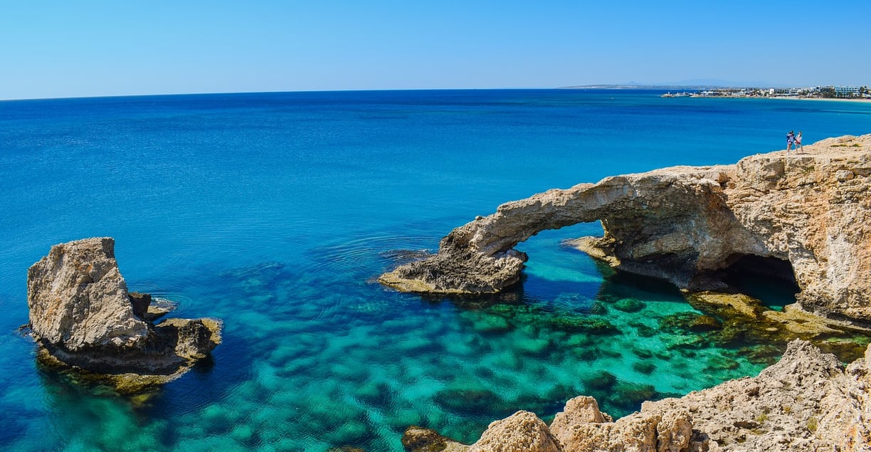Crystal clear Mediterranean sea, used as a background to highlight what is included in the tour.