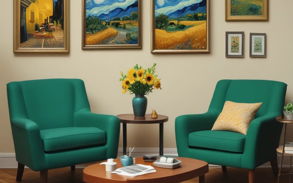 Bright living room with modern inventory