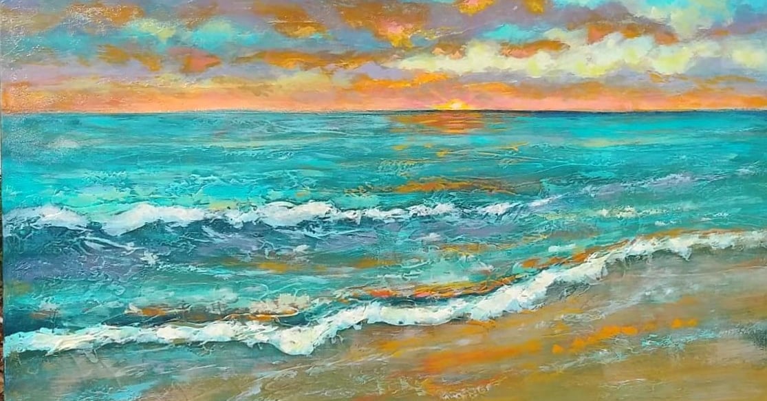 beach painting