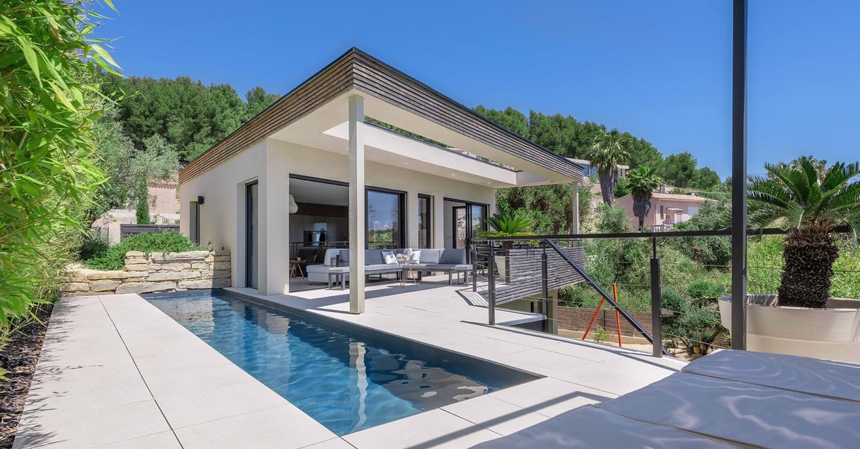 Architecture d’exception dans une villa avec vue mer