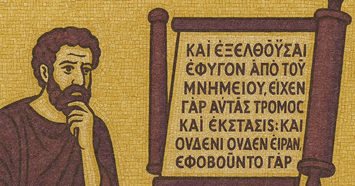 Ending of the Gospel of Mark and its narrative impact.