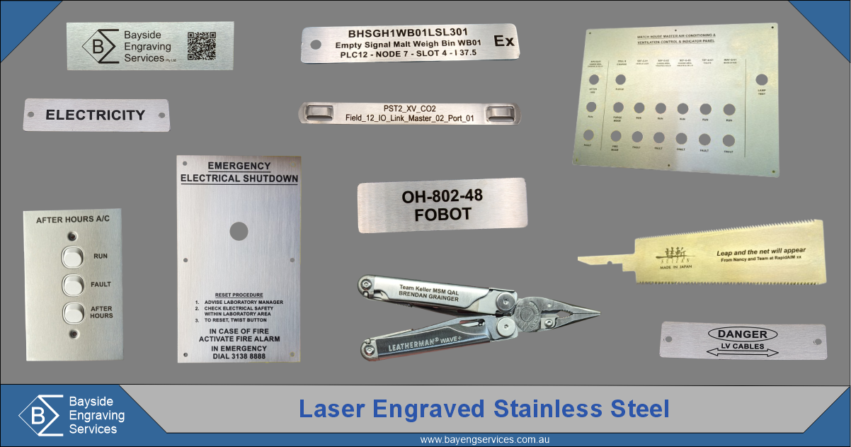 Laser Engraved Stainless Steel, Engraving, Tags