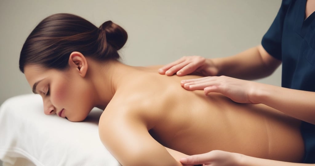 woman lying with prone position