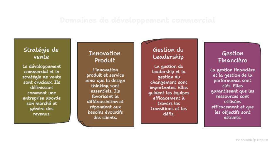 Domaines de développement commercial