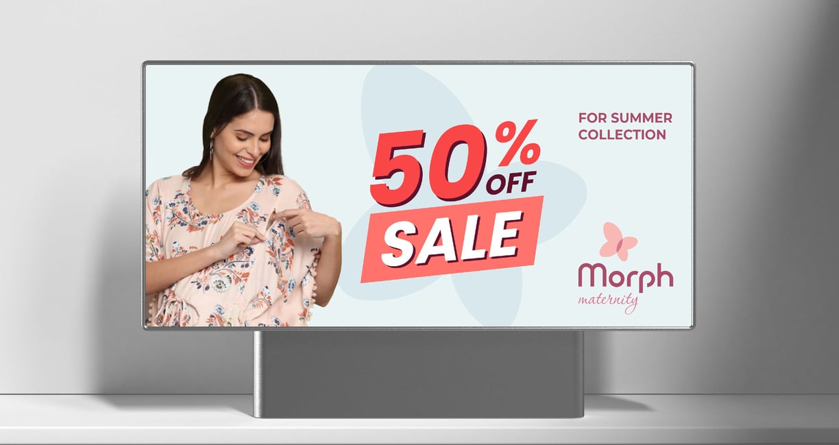 Pregnancy care brand identity promo poster design