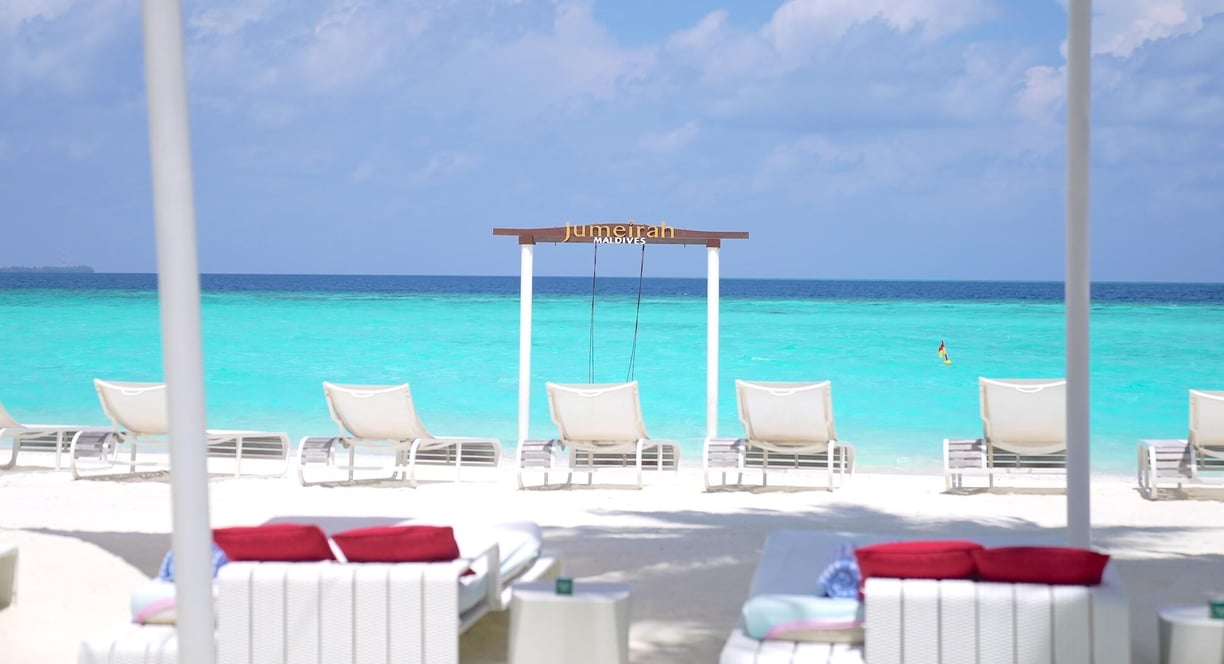 Jumeirah Olhahali Island Maldives beach lounge