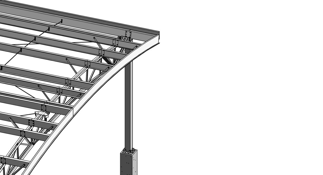 BIM modeling for steel strcuture, based on prefabrication design for model coordination