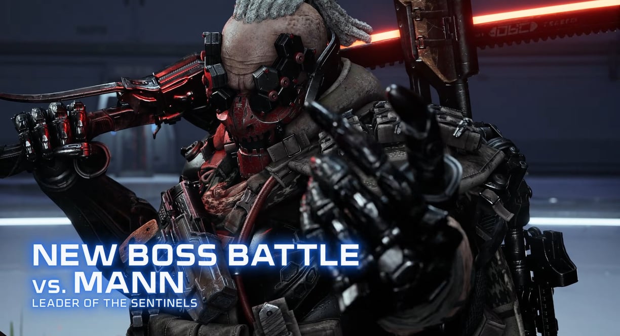 Stellar Blade PC new boss battle featuring a massive enemy in a dynamic combat scene with enhanced g