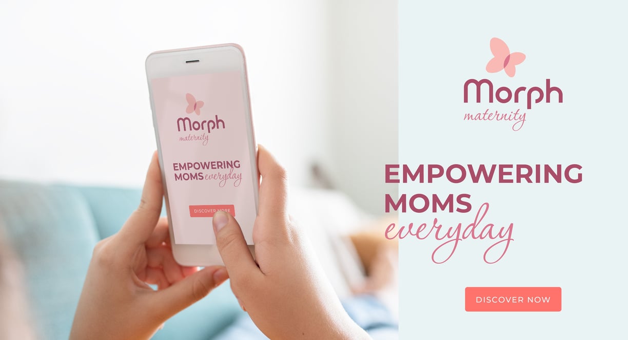 Pregnancy care brand identity mobile phone design