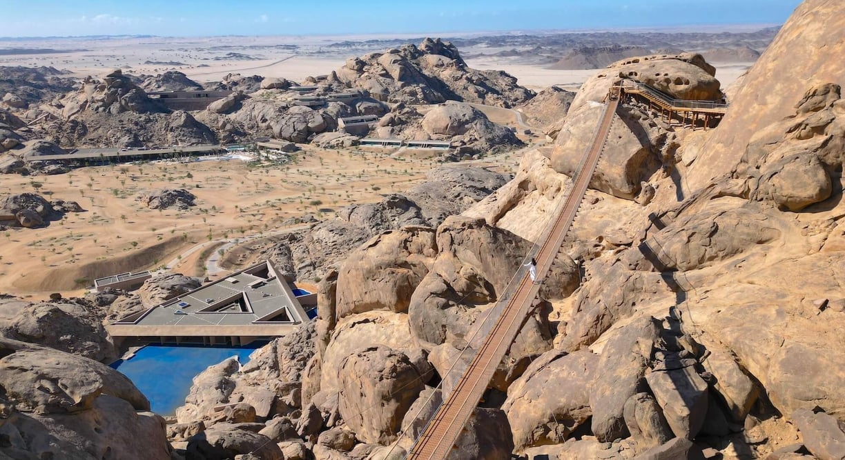 desert-rock-resort-drone-overview-bridge