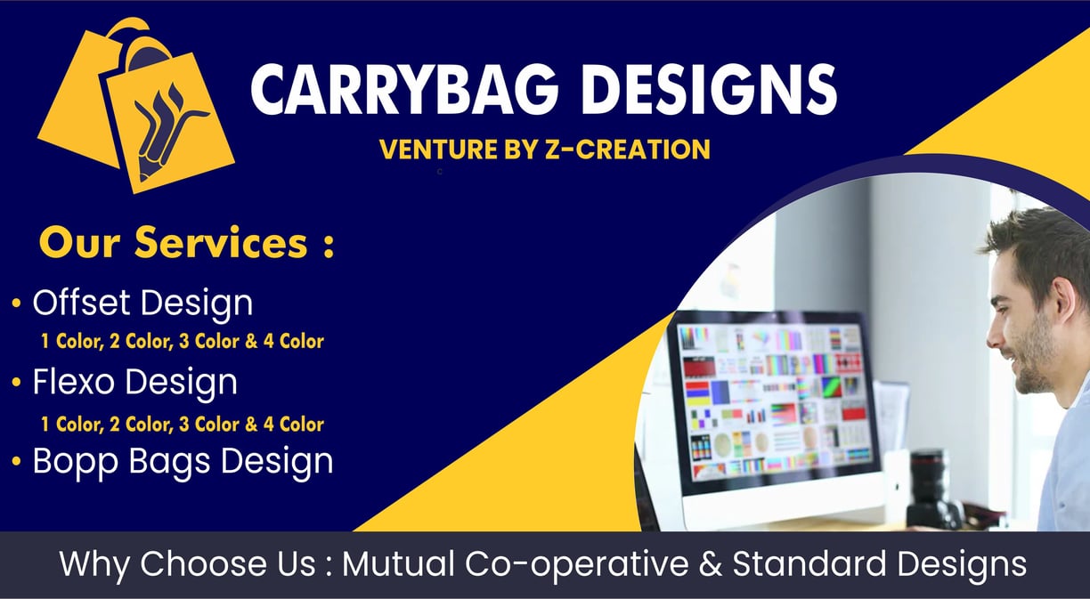 Carry Bag Design, Jhola Design, Carrybag Design custom carry bag design with company logo