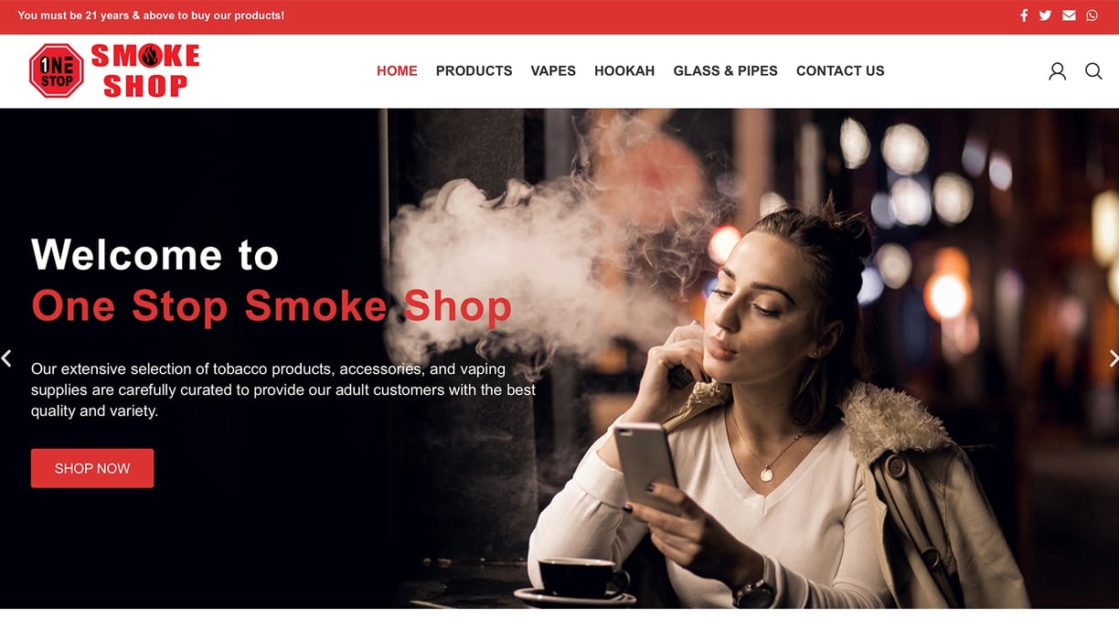 one stop smoke shop website